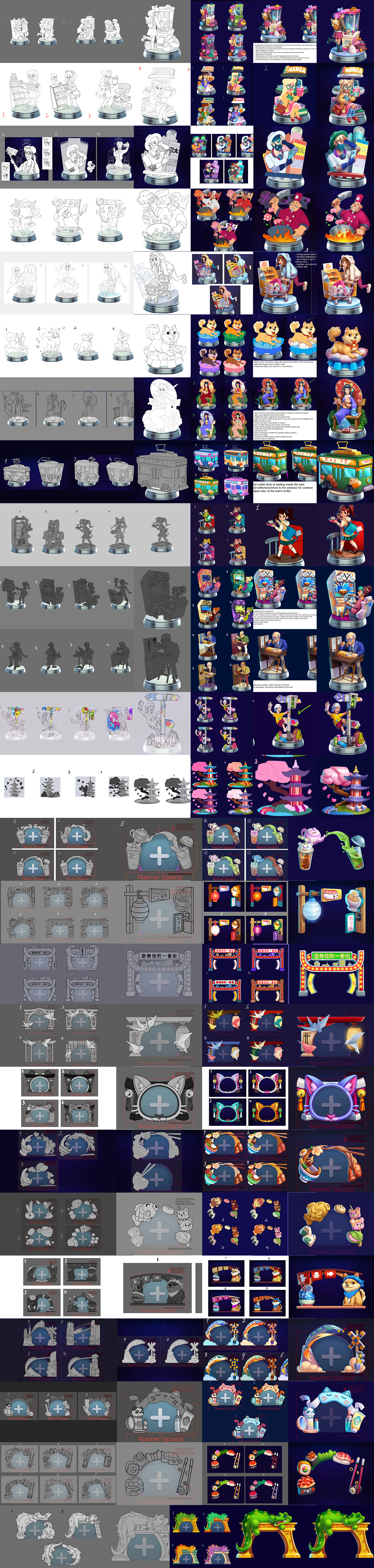 Treasures: Japan — line panorama